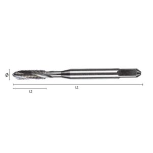 Strojní závitník M 5x0,8 HSS-Co DIN371/C15° Optimatools